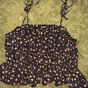 Flower crop top